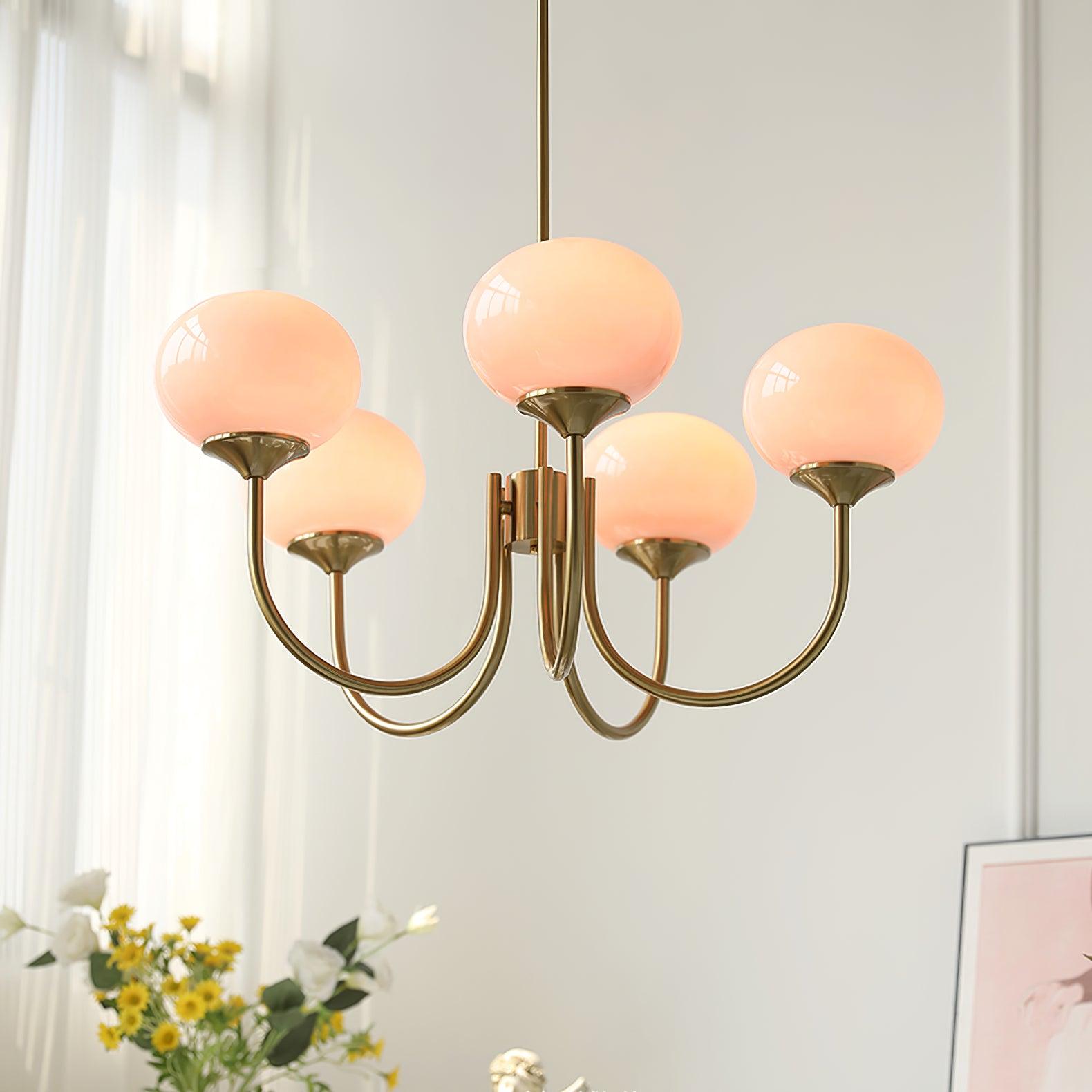 MallowLamp - Vintage Glaskugel Kronleuchter