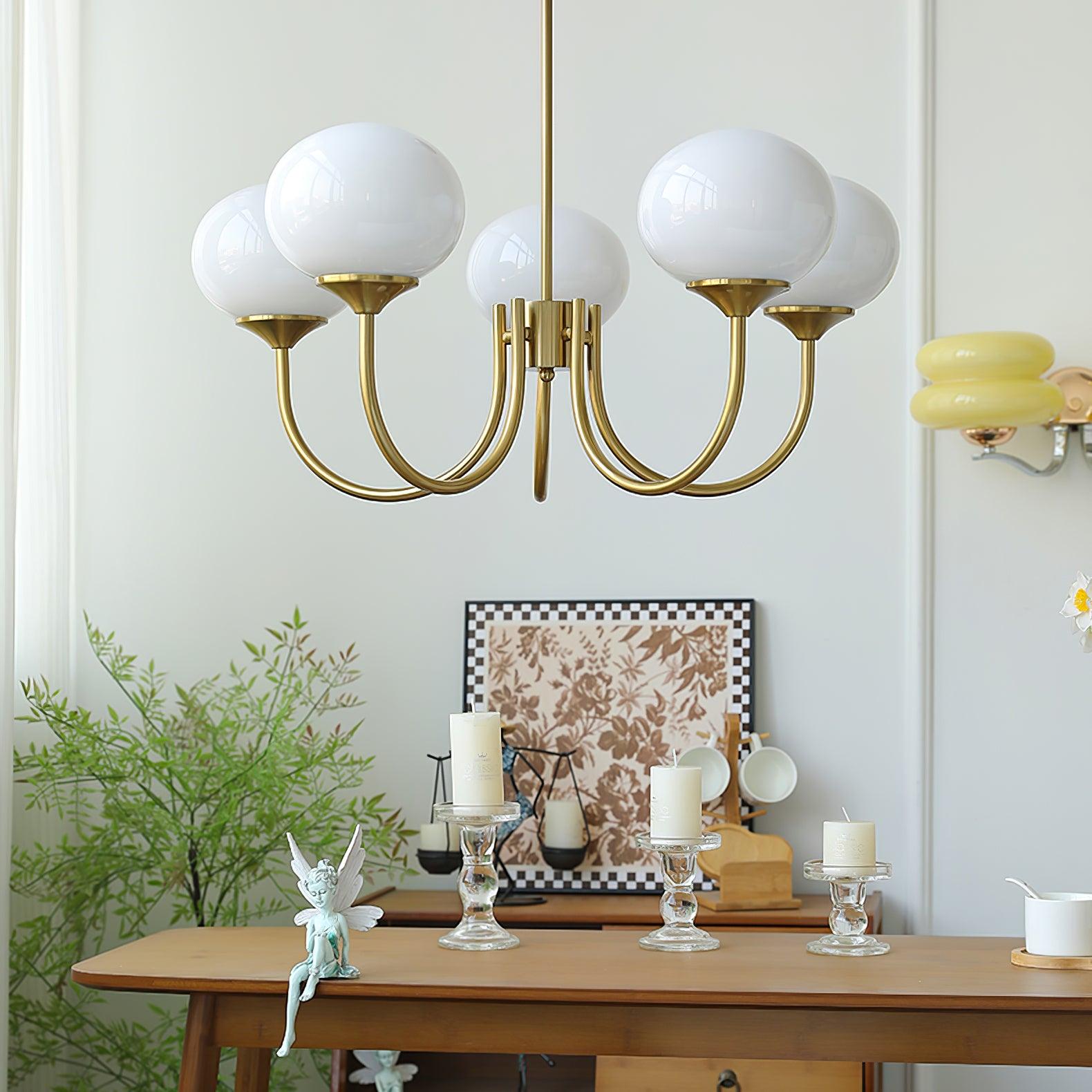 MallowLamp - Vintage Glaskugel Kronleuchter
