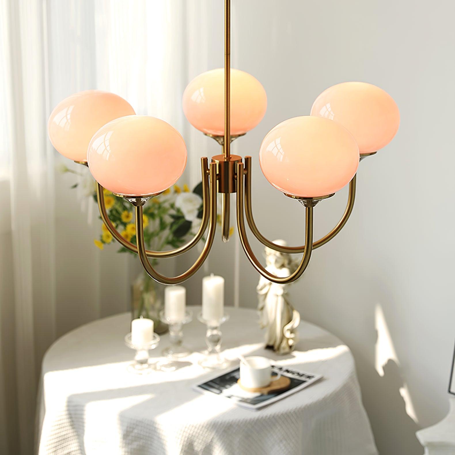 MallowLamp - Vintage Glaskugel Kronleuchter