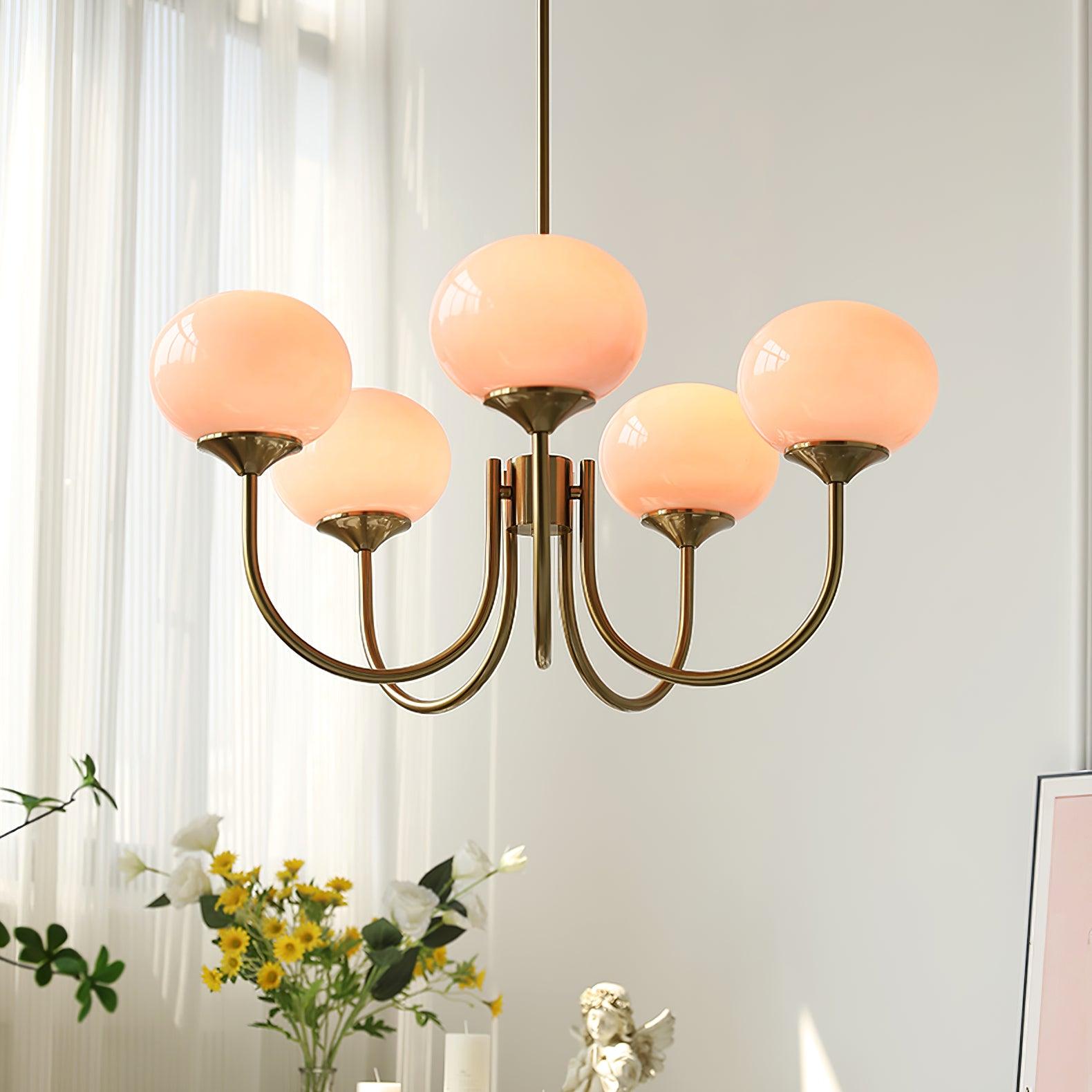 MallowLamp - Vintage Glaskugel Kronleuchter