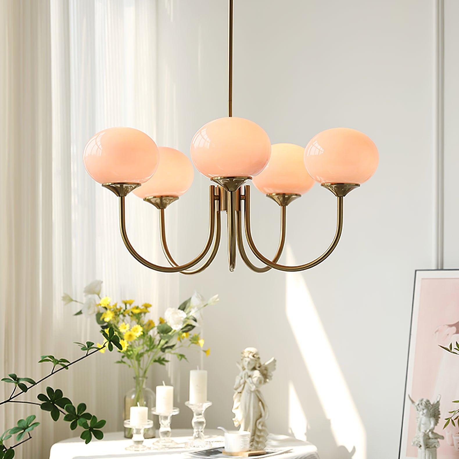 MallowLamp - Vintage Glaskugel Kronleuchter