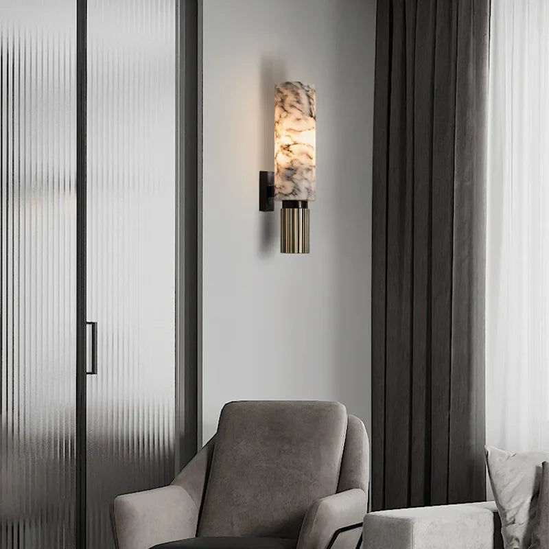 MarmorLumi | Exquisite Wandleuchte für stilvolle Räume