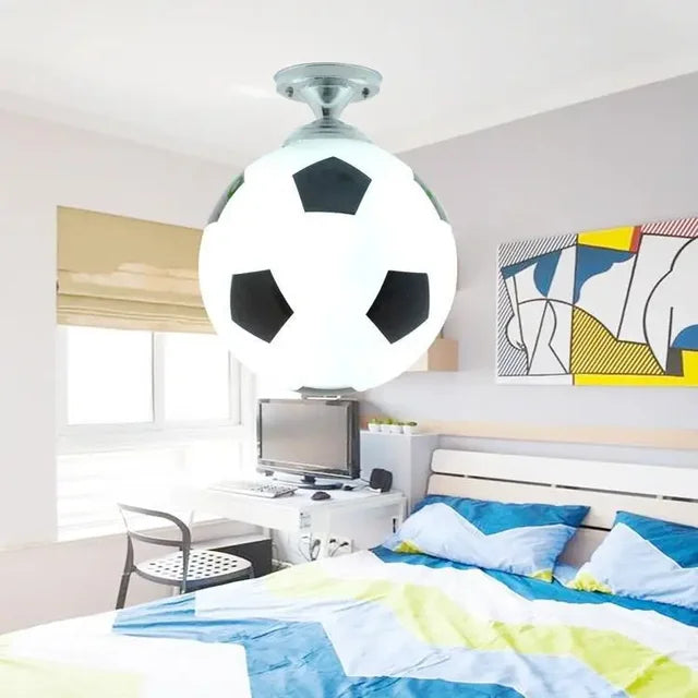 SportLight | Bunte LED-Pendelleuchte aus Glas in Form eines Balls