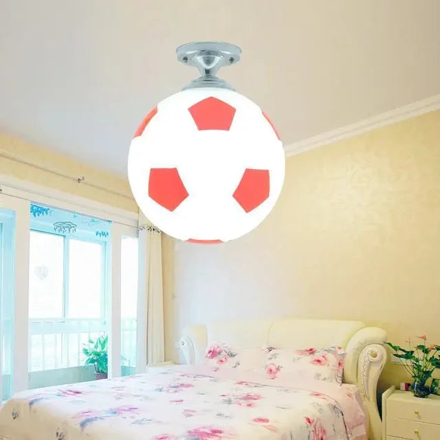 SportLight | Bunte LED-Pendelleuchte aus Glas in Form eines Balls
