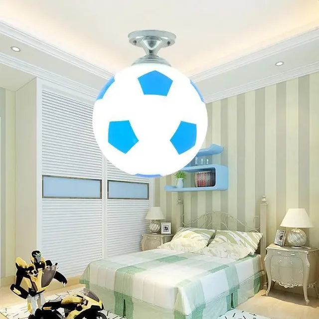 SportLight | Bunte LED-Pendelleuchte aus Glas in Form eines Balls