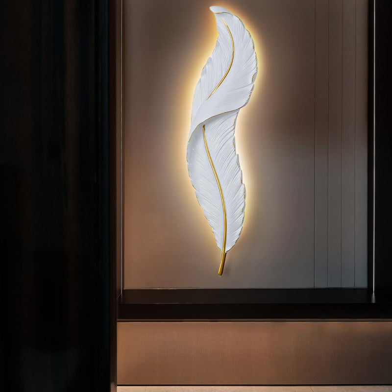 GlowRay | Moderne Feder LED-Wandleuchte