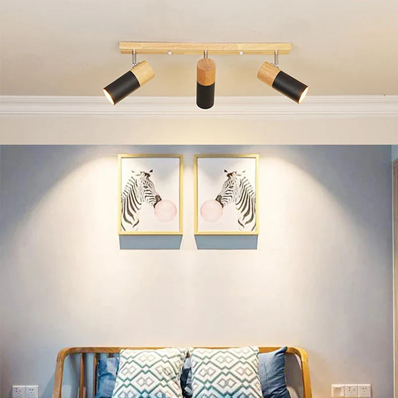 TrilieLight | Nordische Deckenleuchte aus Holz