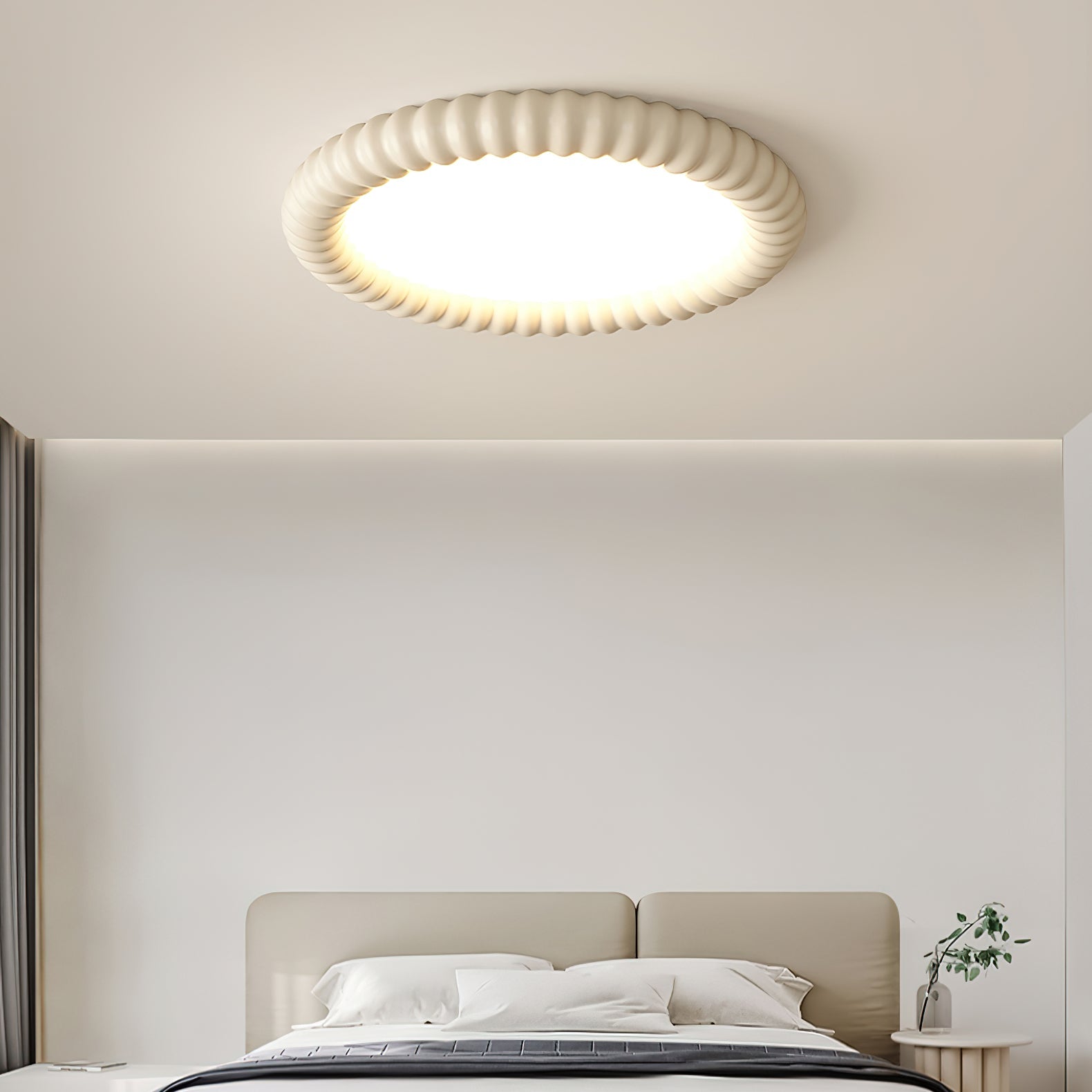 RippleAura | Moderne Deckenleuchte im Wellendesign
