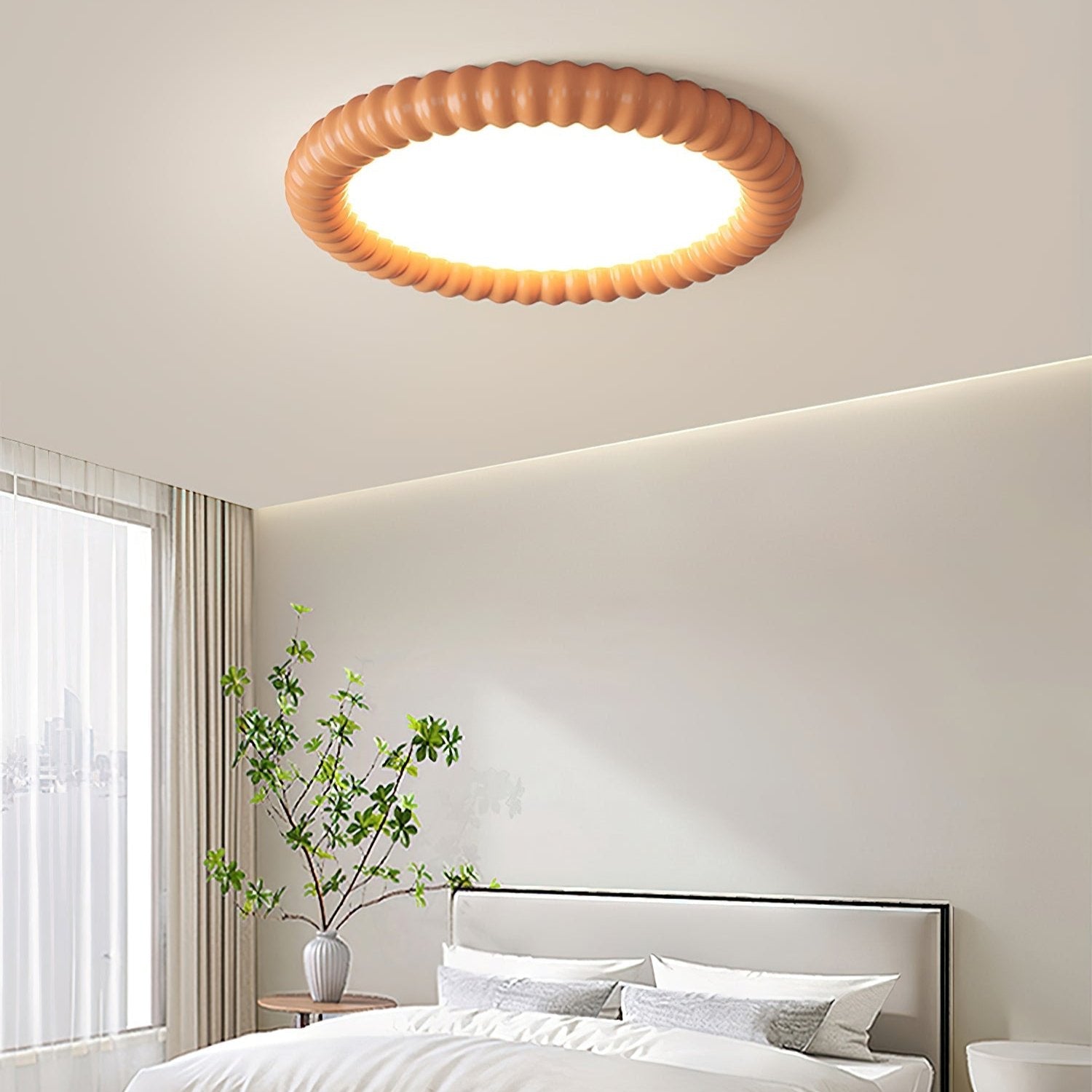 RippleAura | Moderne Deckenleuchte im Wellendesign