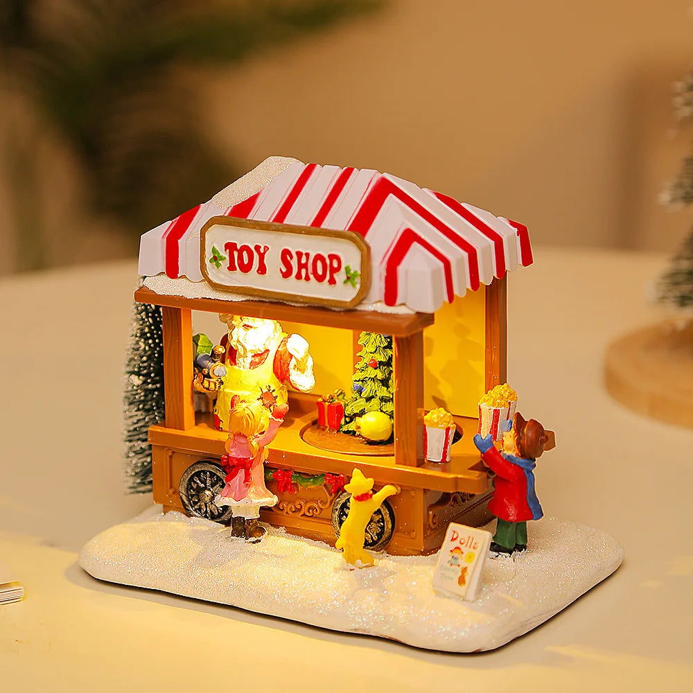 WinterMagic | Bezauberndes Weihnachtsdorf mit LED-Beleuchtung und Musik