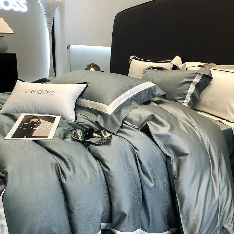 EleganceDream | Bettbezugset aus 100% ägyptischer ägyptischer Baumwolle für ultimativen Schlafkomfort