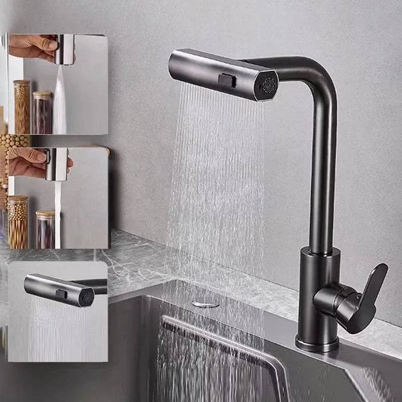 Küchenzauber | Schwenkbarer Wasserfall-Küchenhahn