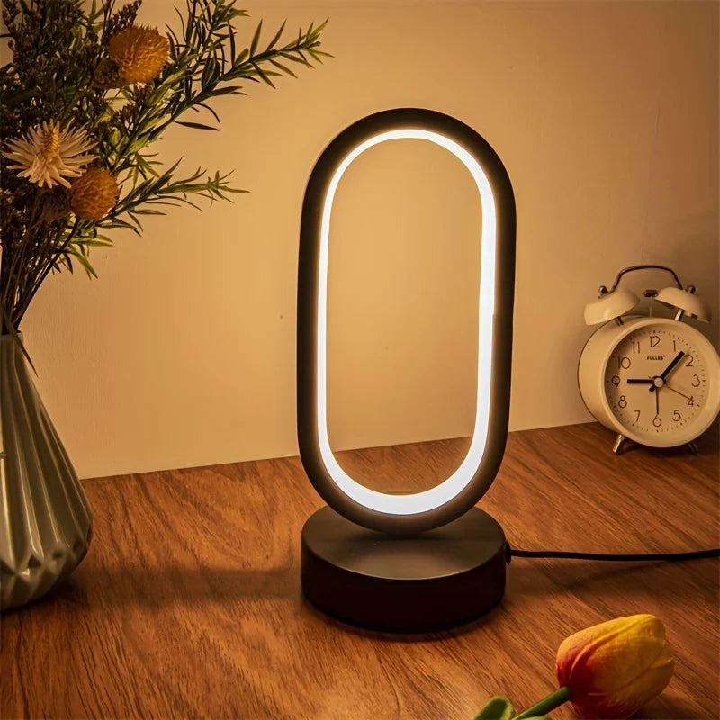 OvalyGlow | Moderne U-förmige LED-Tischleuchte