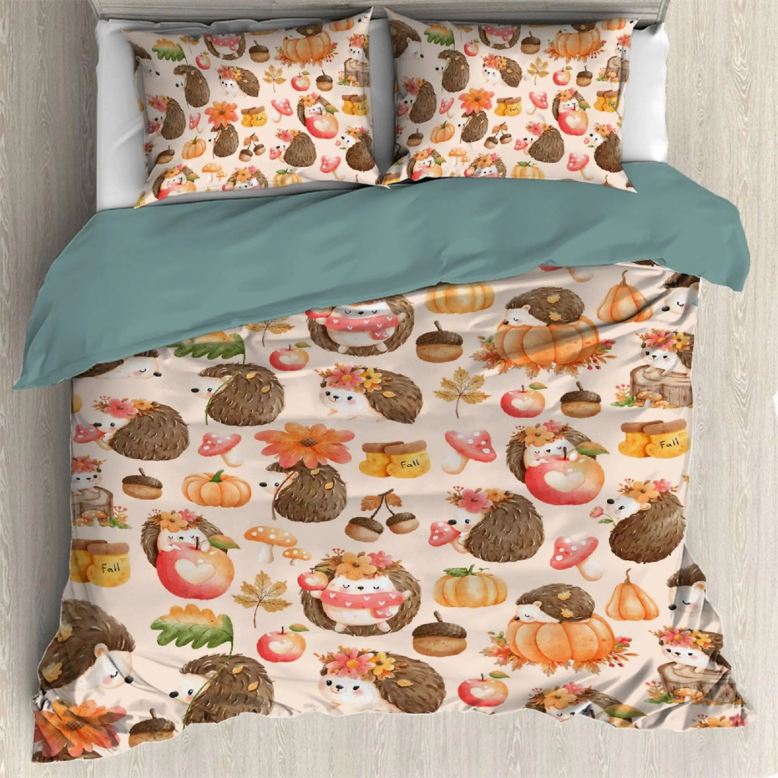 CozyBed | Gemütlicher Bettbezug mit herbstlichem Design