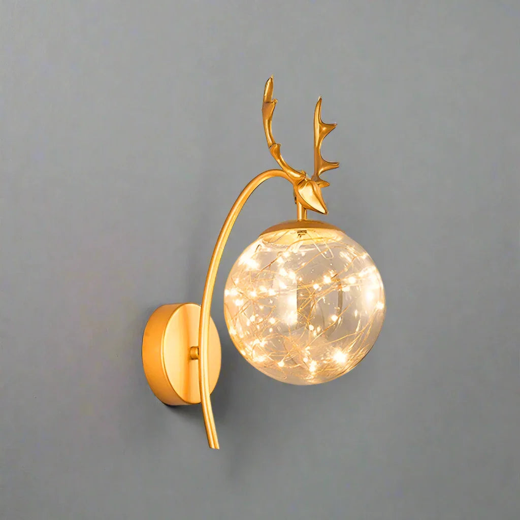 LumiGlobe | Elegante LED Wandleuchte aus farbigem Glas