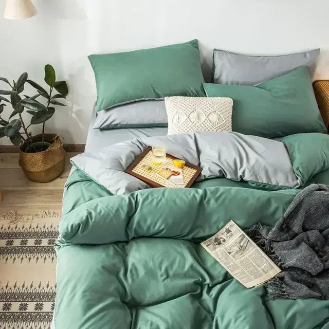 KomfortNest | Skandinavische Elegante Wendebettwäsche für Gemütliche Nächte