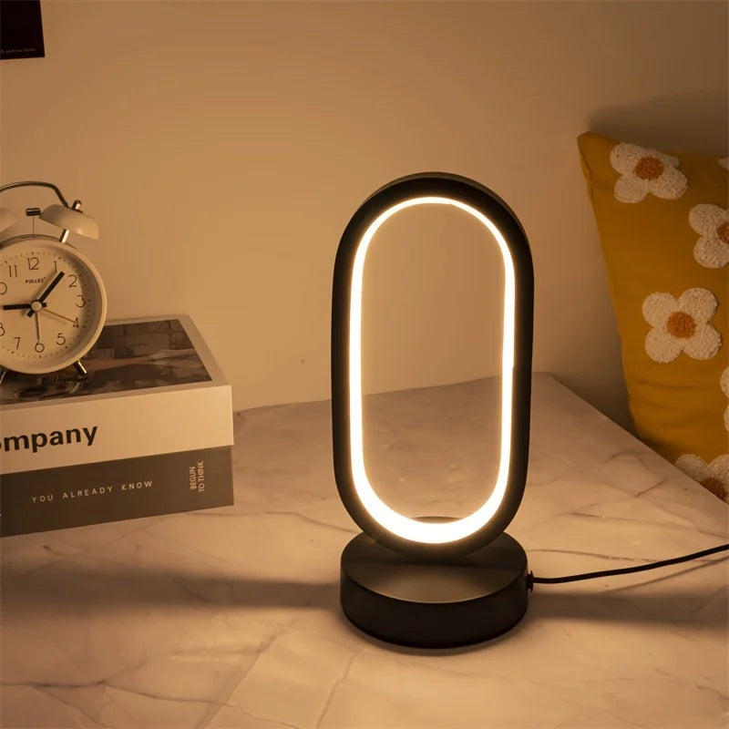 OvalyGlow | Moderne U-förmige LED-Tischleuchte