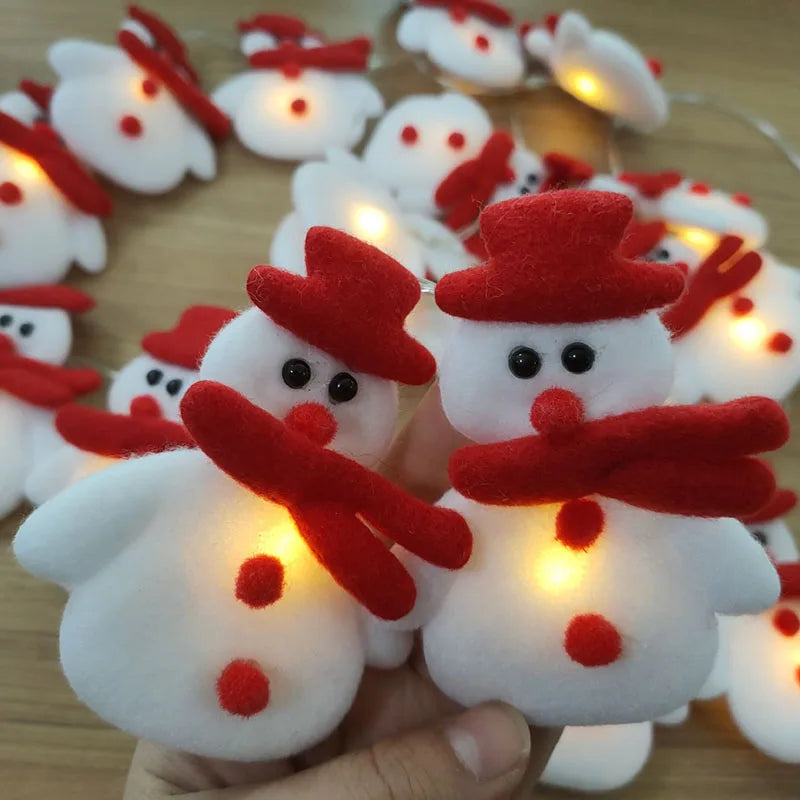 SchneeGlow | Kuschelige Schneemann Tischlampe