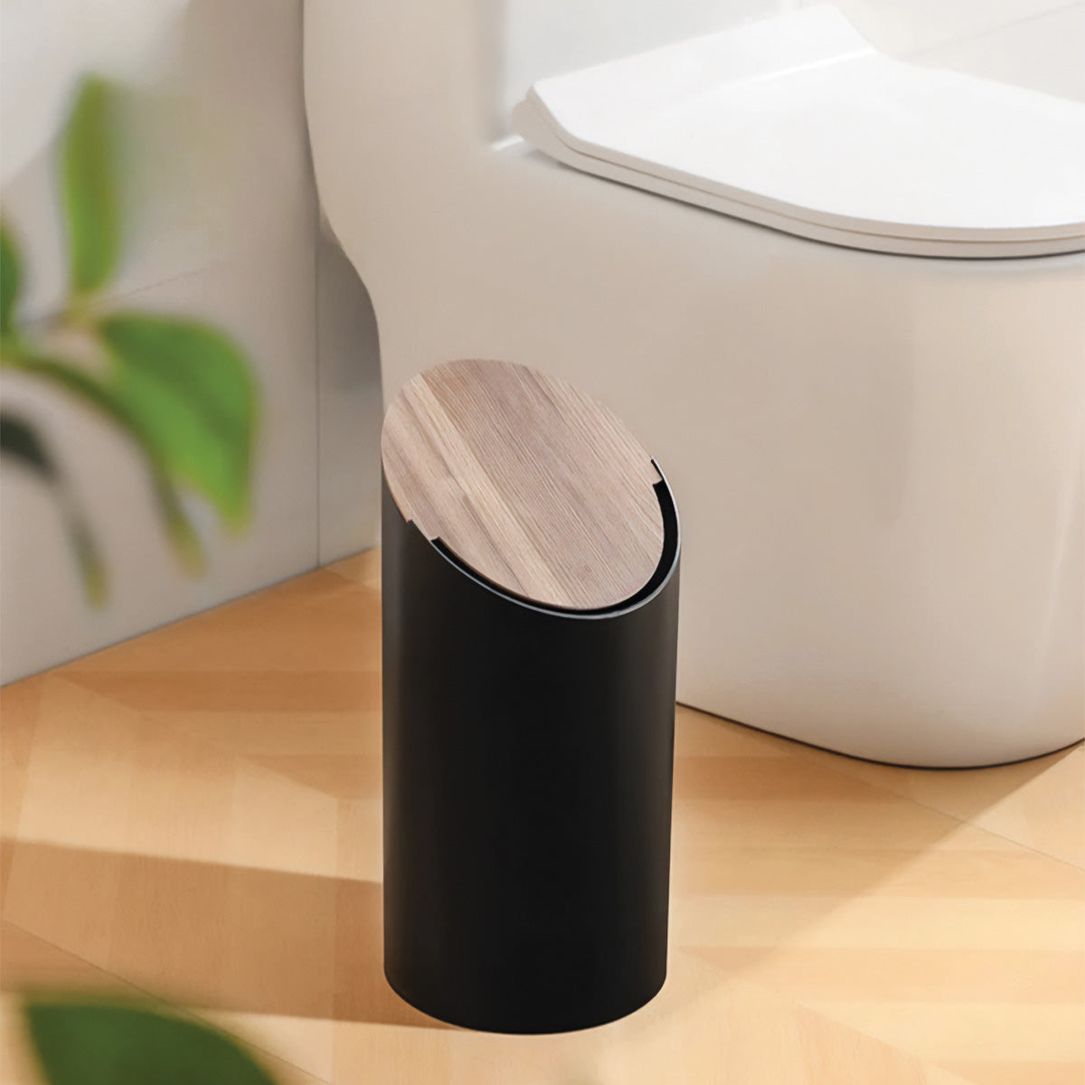 MapleBin | Mülleimer aus Ahornholz mit Geruchskontrolltechnologie