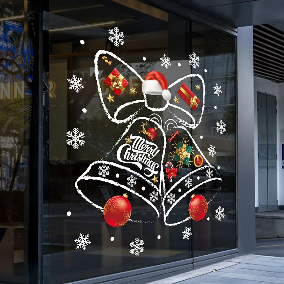 StickerBell | Weihnachtsglocken-Aufkleber für Fenster