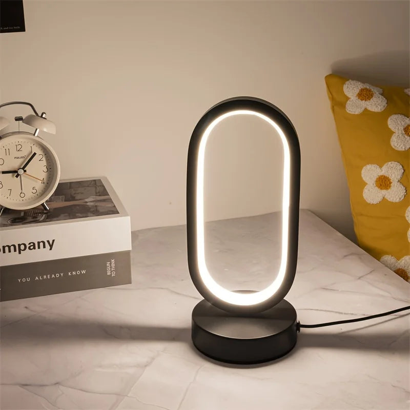 OvalyGlow | Moderne U-förmige LED-Tischleuchte