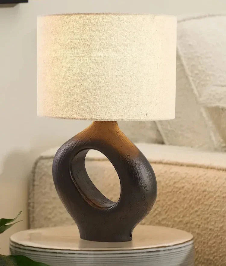 LumiLicht | Wabi-Sabi Tischlampe für stilvolle und natürliche Wohnräume