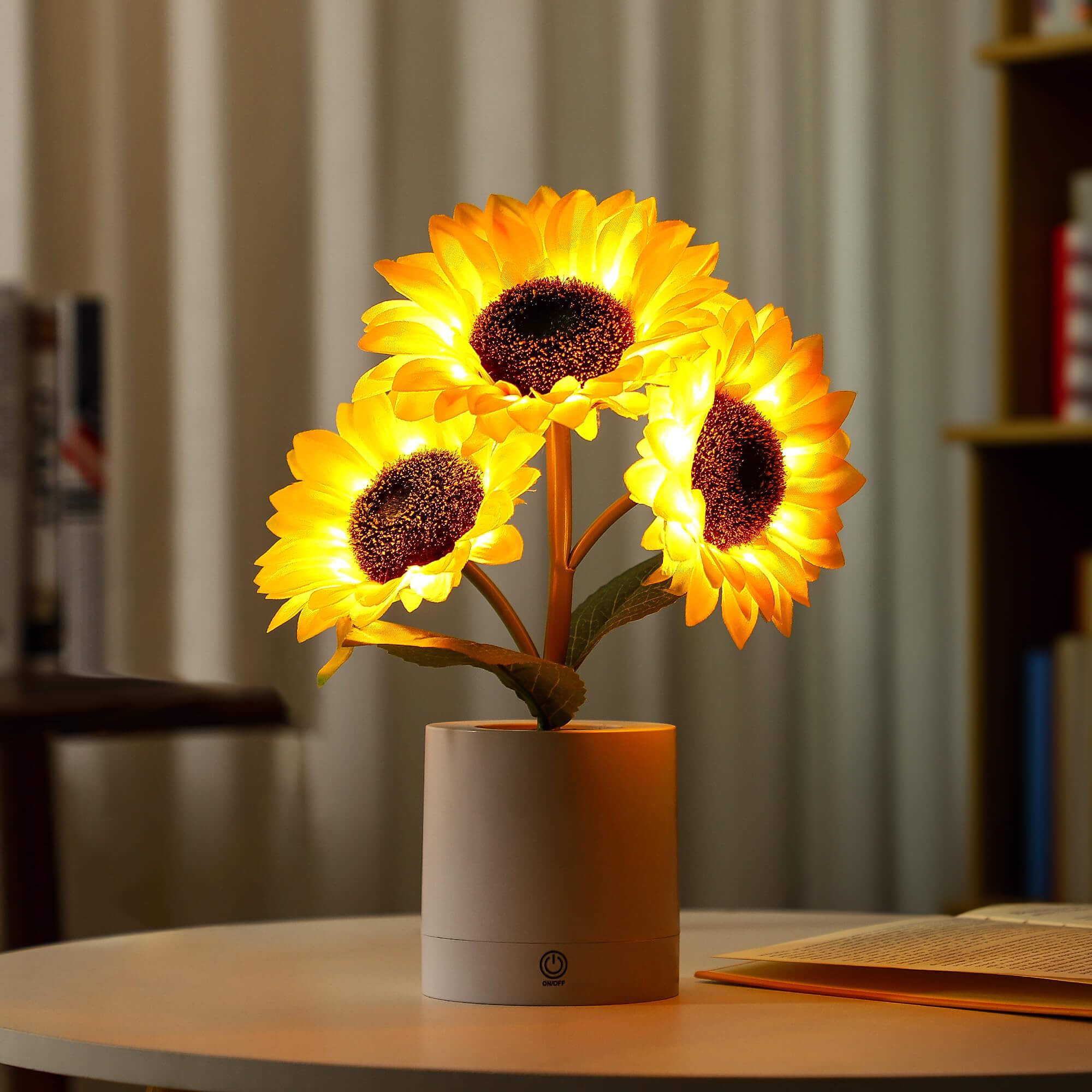 LumiPetal | Stilvolle LED-Sonnenblumen-Tischleuchte