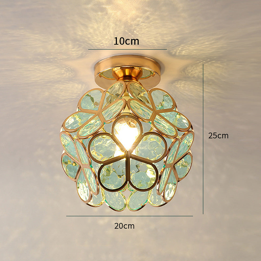 FlowersElegance | Glasdeckenleuchte für Flure und Eingänge