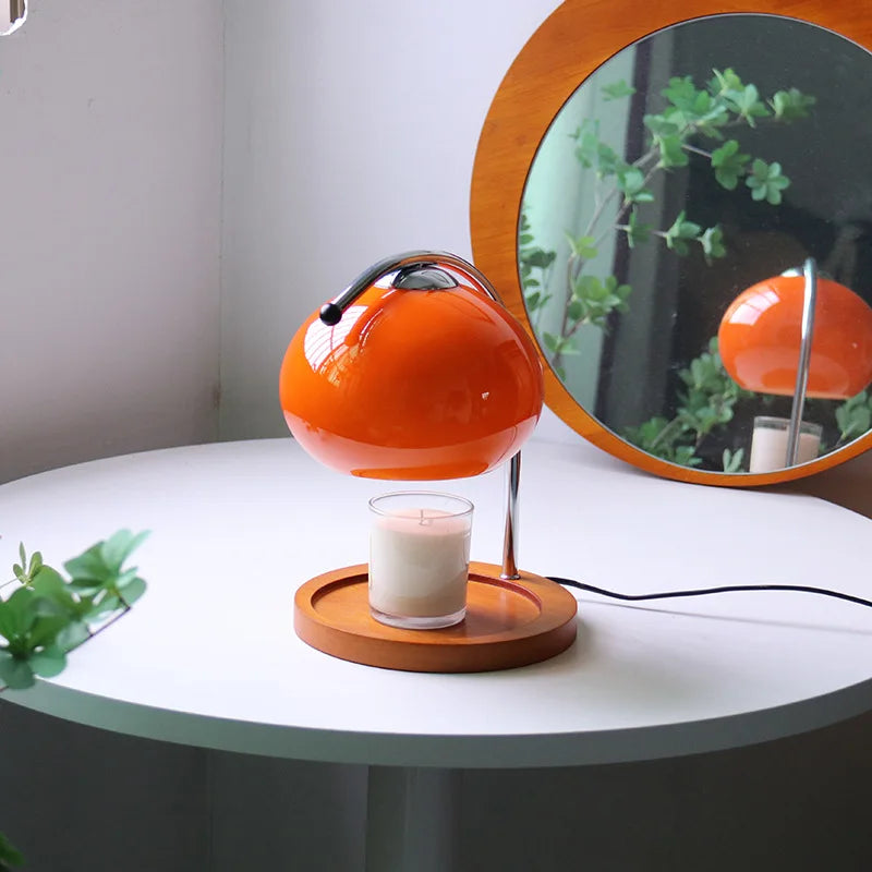 AromaLicht | Retro Aroma Lampe mit eleganter Glas- und Keramikkonstruktion