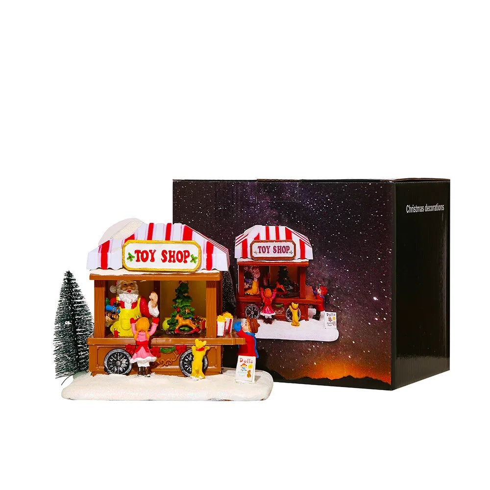 WinterMagic | Bezauberndes Weihnachtsdorf mit LED-Beleuchtung und Musik
