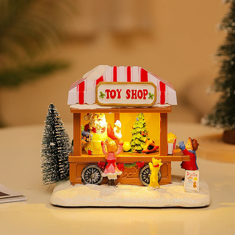 WinterMagic | Bezauberndes Weihnachtsdorf mit LED-Beleuchtung und Musik