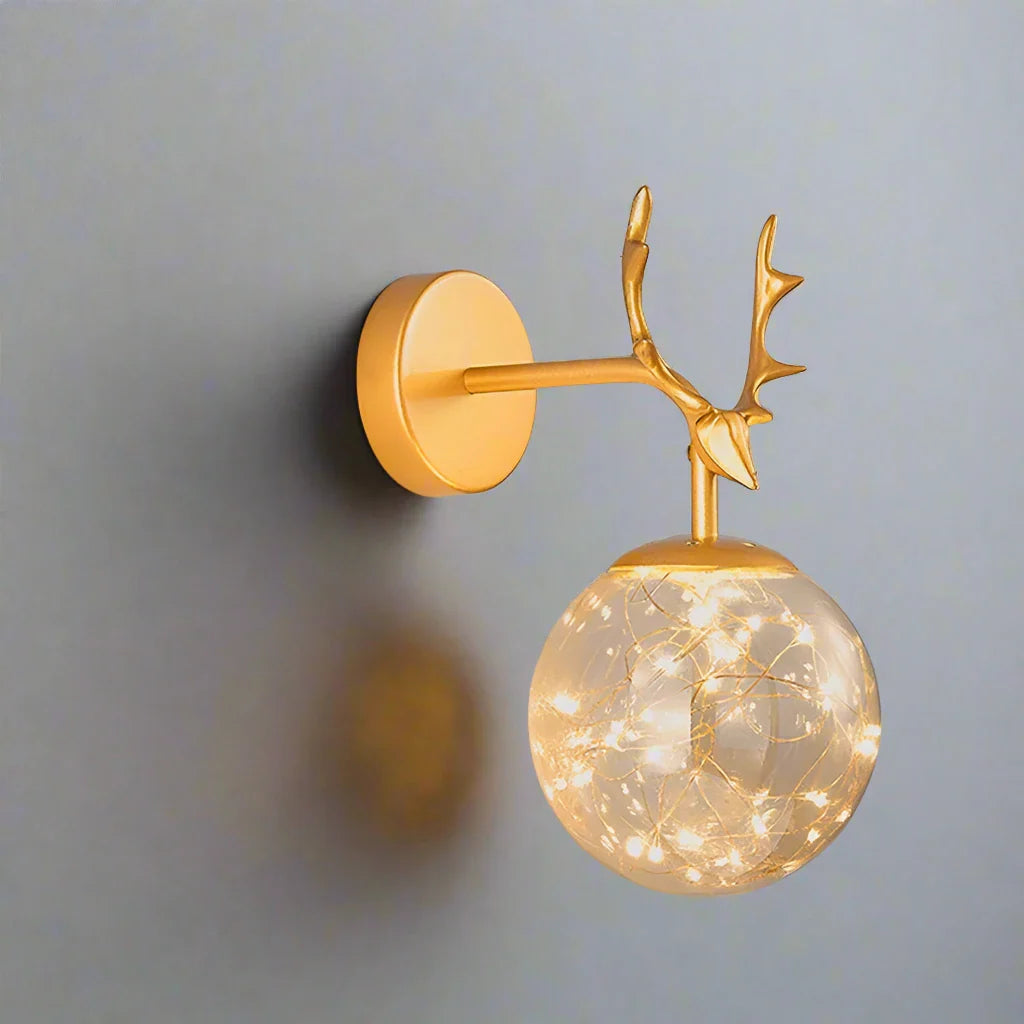 LumiGlobe | Elegante LED Wandleuchte aus farbigem Glas