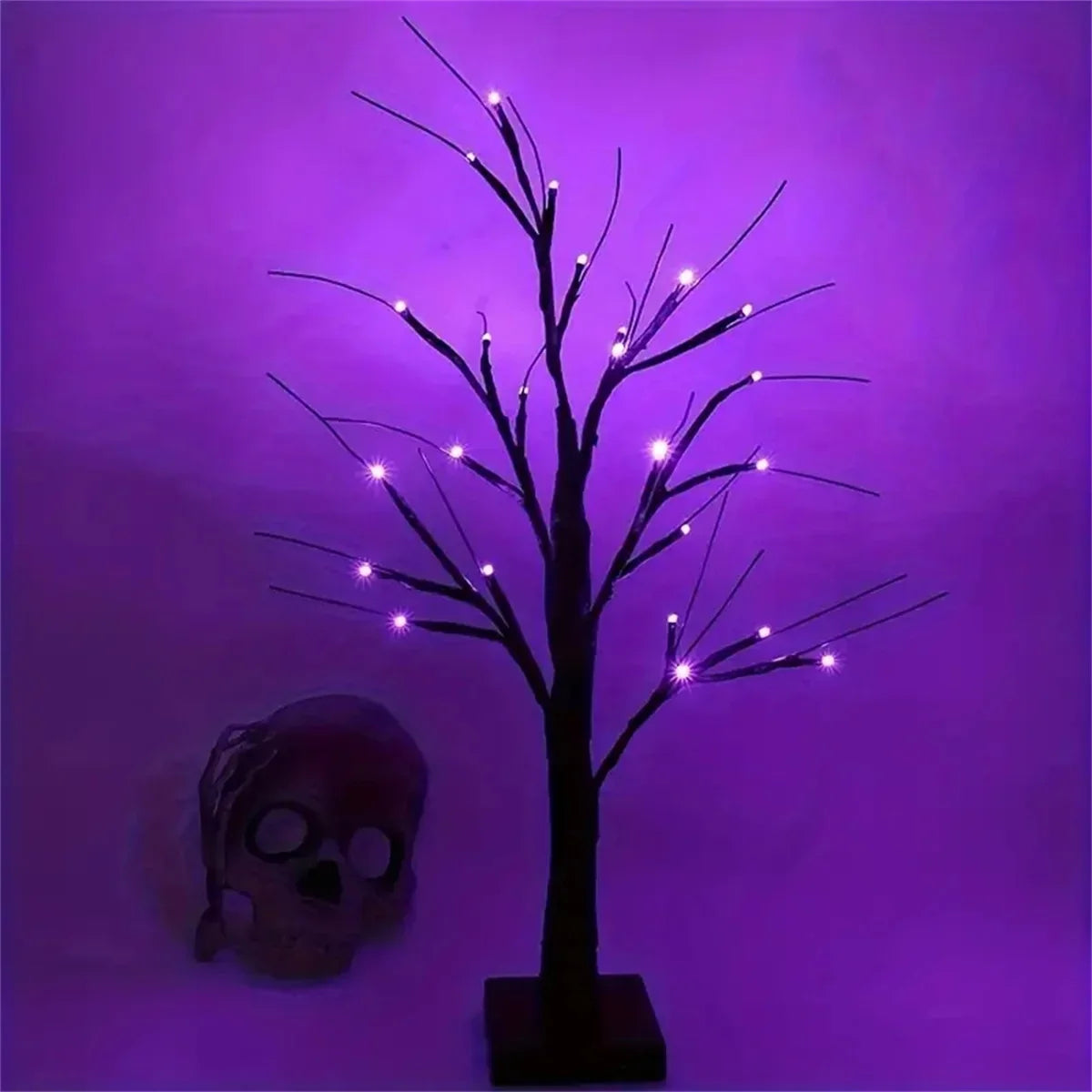 BirchTree | Halloween Tischlampe mit LED-Lichtern