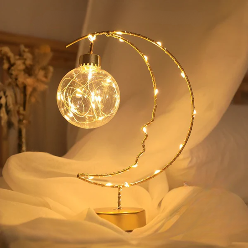 LumiNight | Elegante LED-Nachttischlampe