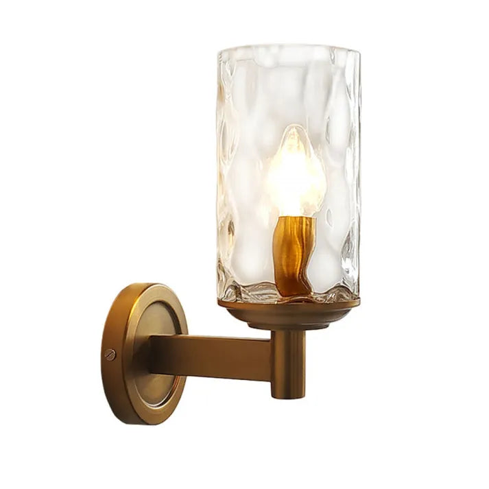 RetroGlanz | Klassische Wandlampe aus durchsichtigem Glas