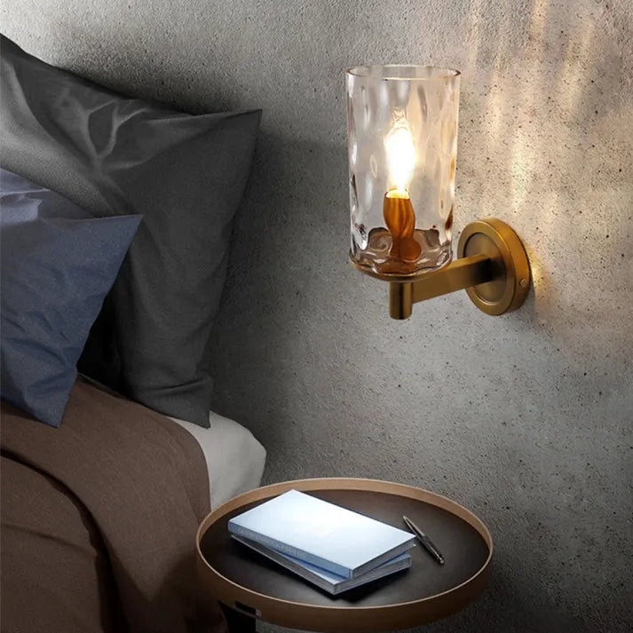 RetroGlanz | Klassische Wandlampe aus durchsichtigem Glas