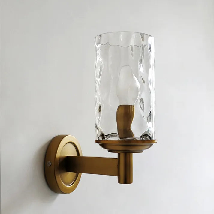 RetroGlanz | Klassische Wandlampe aus durchsichtigem Glas
