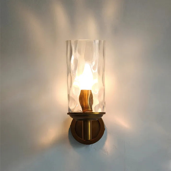 RetroGlanz | Klassische Wandlampe aus durchsichtigem Glas
