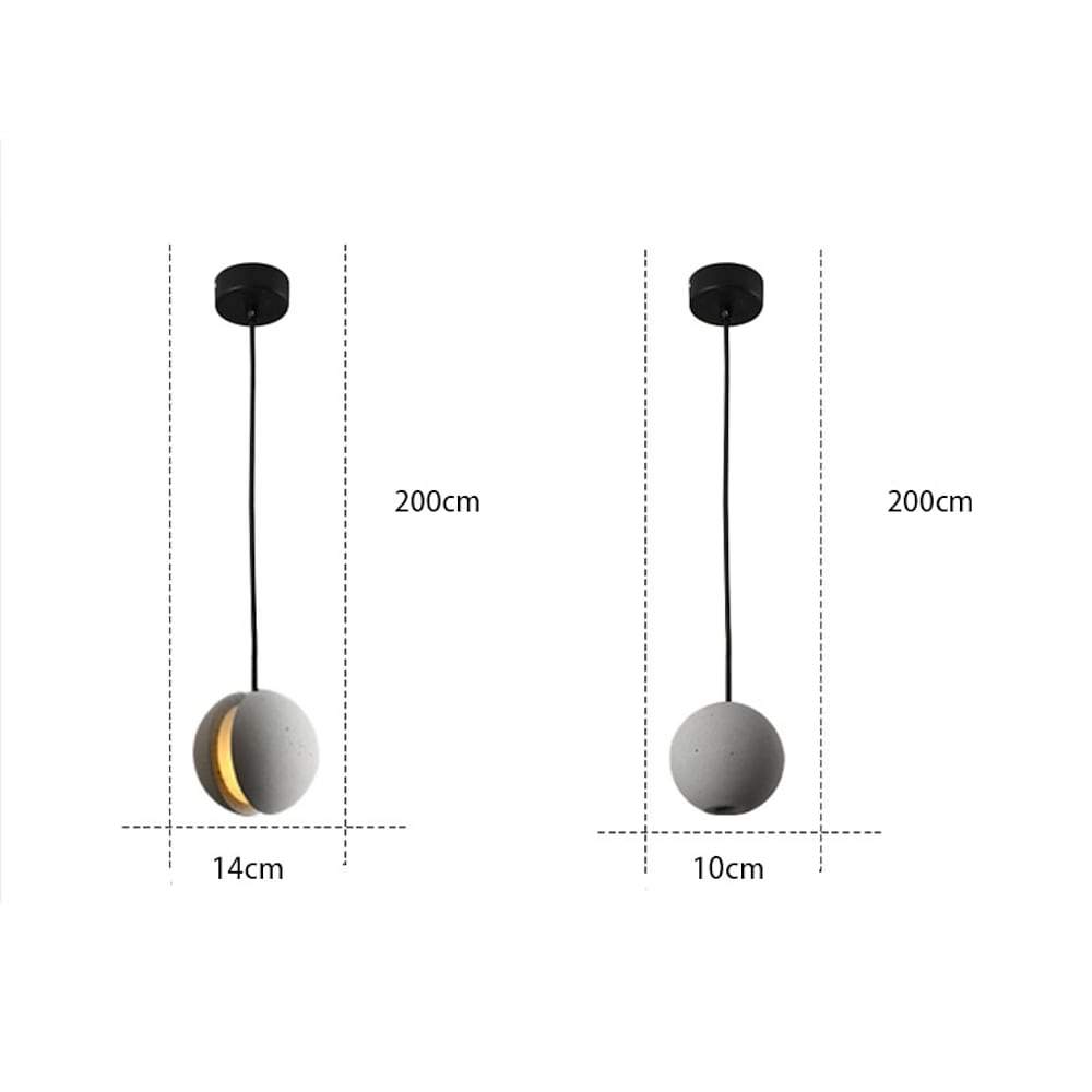 LichtBlitz | Moderne offene Kugel LED Pendelleuchte