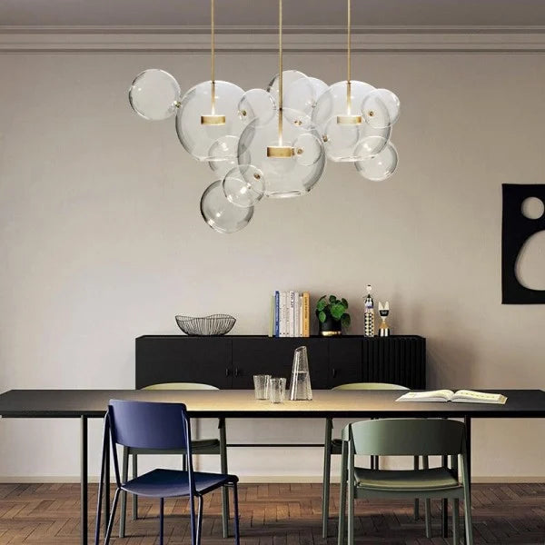 LuminaDream | Glas-Bubble-Pendelleuchte für stilvolle Akzente