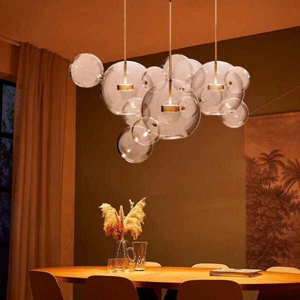 LuminaDream | Glas-Bubble-Pendelleuchte für stilvolle Akzente