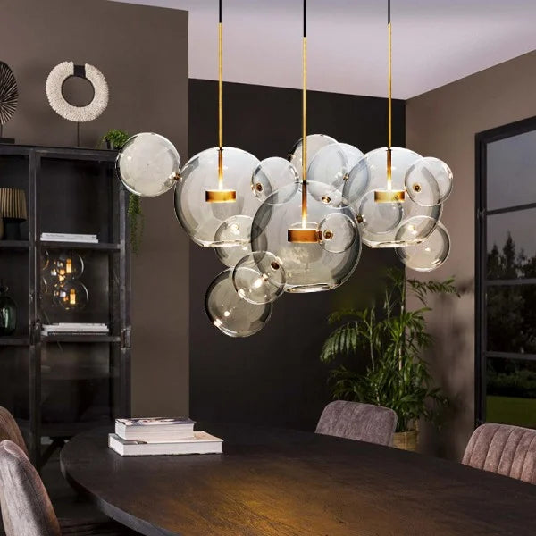 LuminaDream | Glas-Bubble-Pendelleuchte für stilvolle Akzente