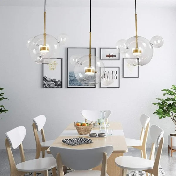 LuminaDream | Glas-Bubble-Pendelleuchte für stilvolle Akzente