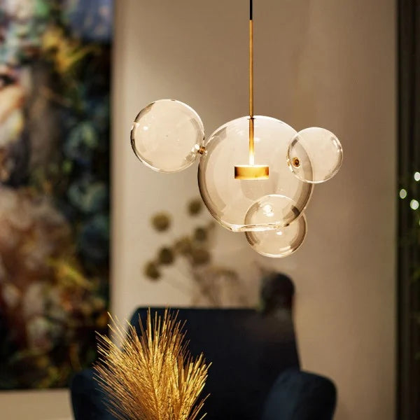 LuminaDream | Glas-Bubble-Pendelleuchte für stilvolle Akzente