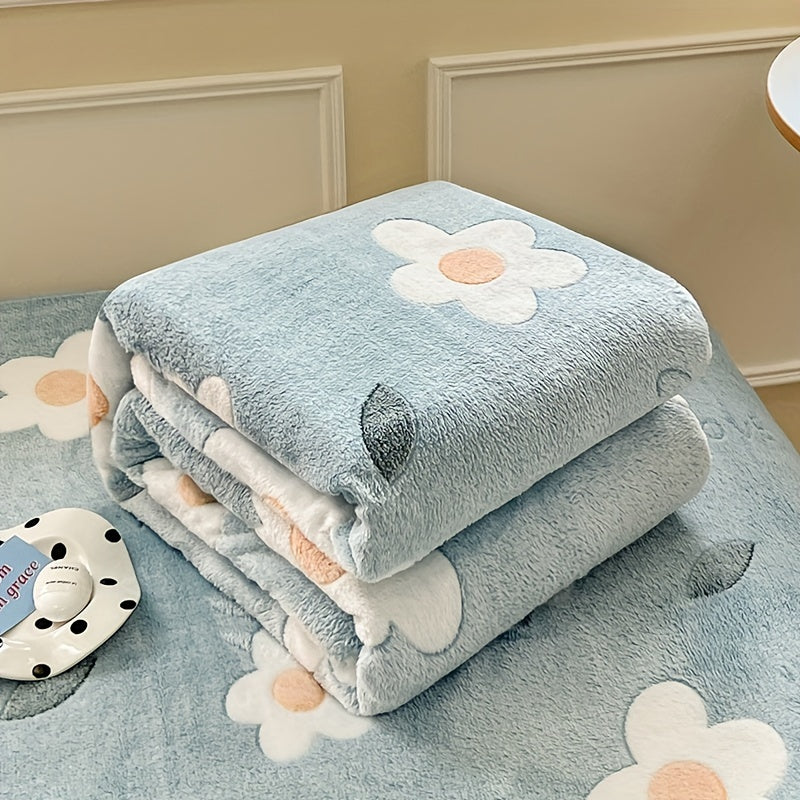 FlowersDream | Frühlingsblüte Plüschdecke für Zuhause