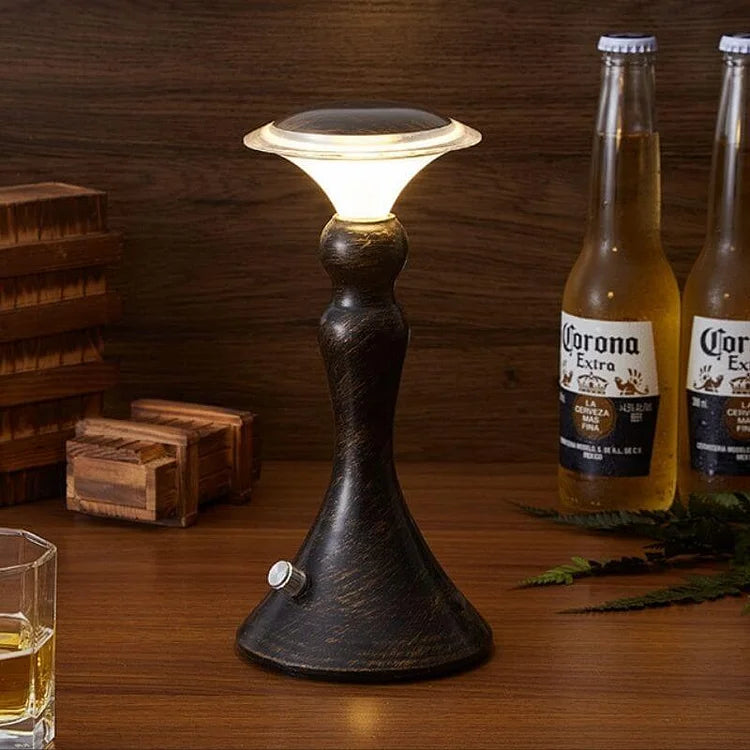 GlowGefährte | Wiederaufladbare Tischlampe mit Farboptionen für Stilvolles Ambiente