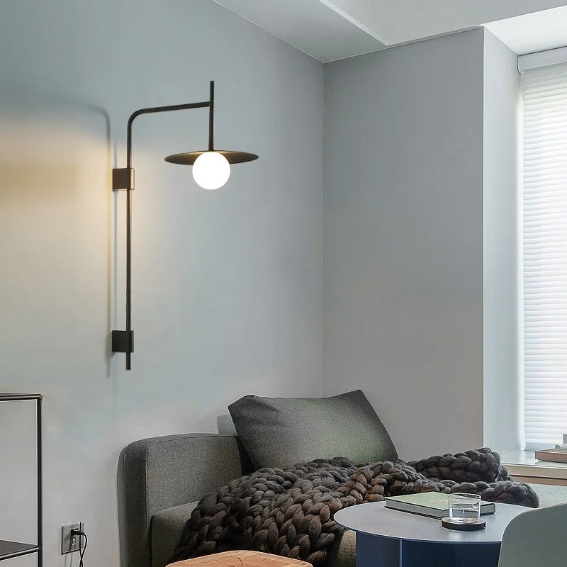 FlexiLuxe | Dimmbare nordische LED-Wandleuchte mit schwenkbarem Arm