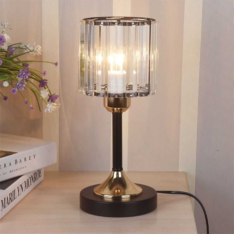 SparkLight | Kristall Gold Tischlampe