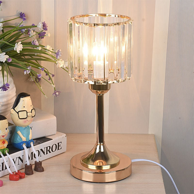 SparkLight | Kristall Gold Tischlampe