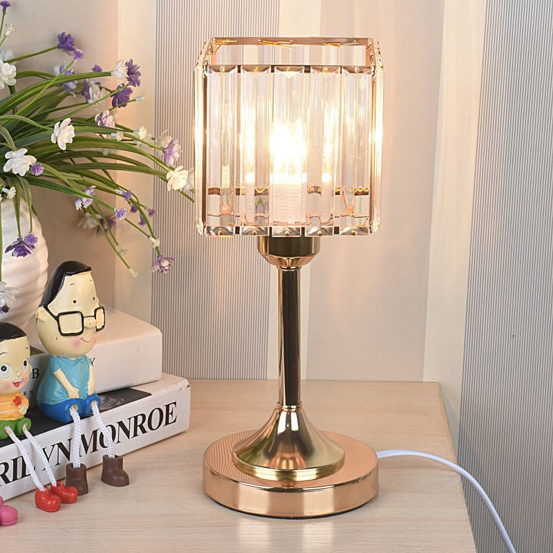 SparkLight | Kristall Gold Tischlampe